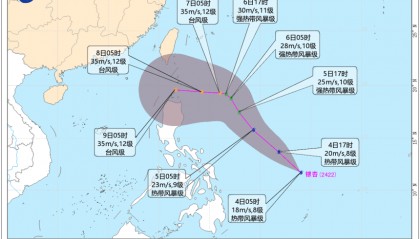 第22号台风“银杏”生成,最强可达台风级!海口未来3天天气……