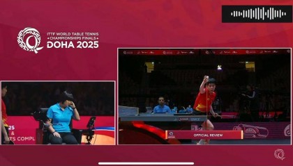 王楚钦:“我的眼睛就是尺”!用科技自证,“中国鹰眼”系统助力世乒赛公平