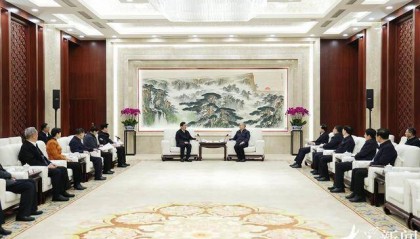 林武会见山东省受表彰的全国离退休干部先进集体和先进个人代表