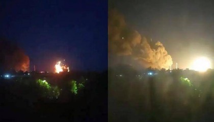 真炸出了蘑菇云了!俄军疯狂报复袭击,乌军手中的牌已被全部烧光