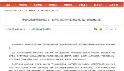 湖北省纪委监委通报:3人被“双开”