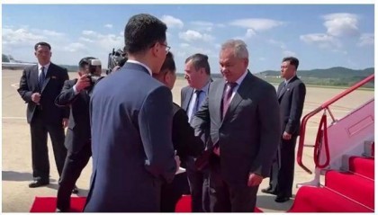 俄媒:绍伊古抵达朝鲜平壤 计划与金正恩再会面