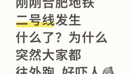 合肥地铁二号线有男子嘶吼致乘客四散而逃,还有乘客鞋都挤掉了?多方回应:正在调查