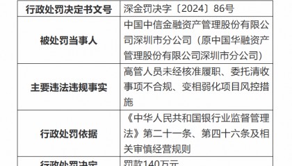原知名央企深圳“一把手”,被终身取消资格
