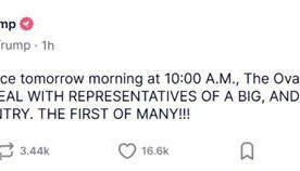 锁定今晚10点!特朗普预告:将宣布与某大国的 “重大贸易协议”