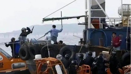 被韩国强占25年苏岩礁有望收复?中韩海警激烈对峙2小时,中方持刀拦截,中方回应!