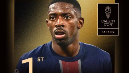 首次获奖!官方:28岁法国前锋登贝莱荣膺2025年金球奖