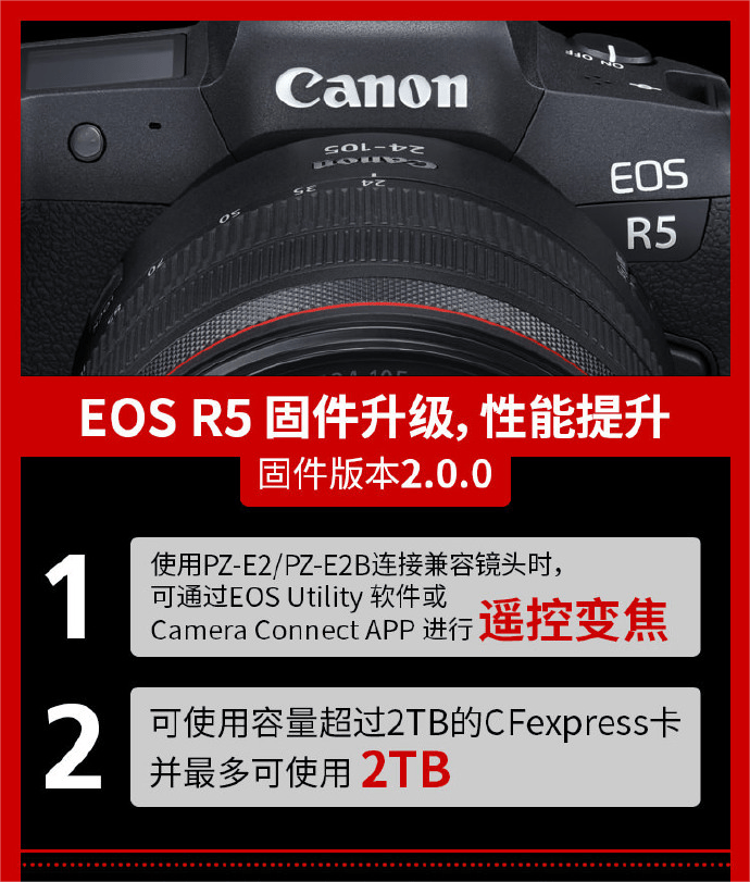 佳能 EOS-1D X Mark III、EOS R3、EOS R5 相机新固件升级